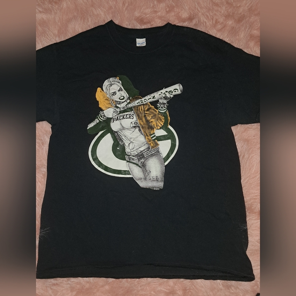 Harley Quinn Greenbay Packers Tshirt